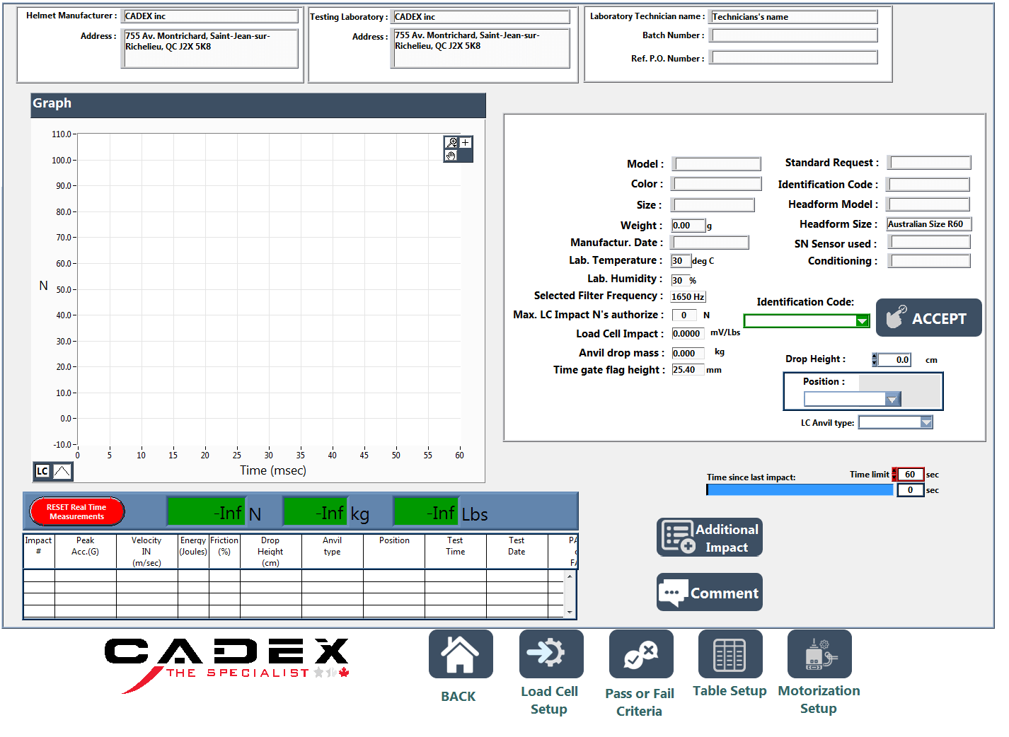 Compatible with Cadex Software.