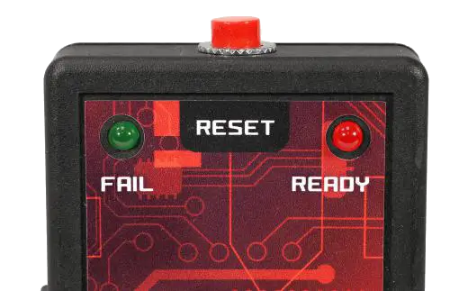 Lights indicator with reset button